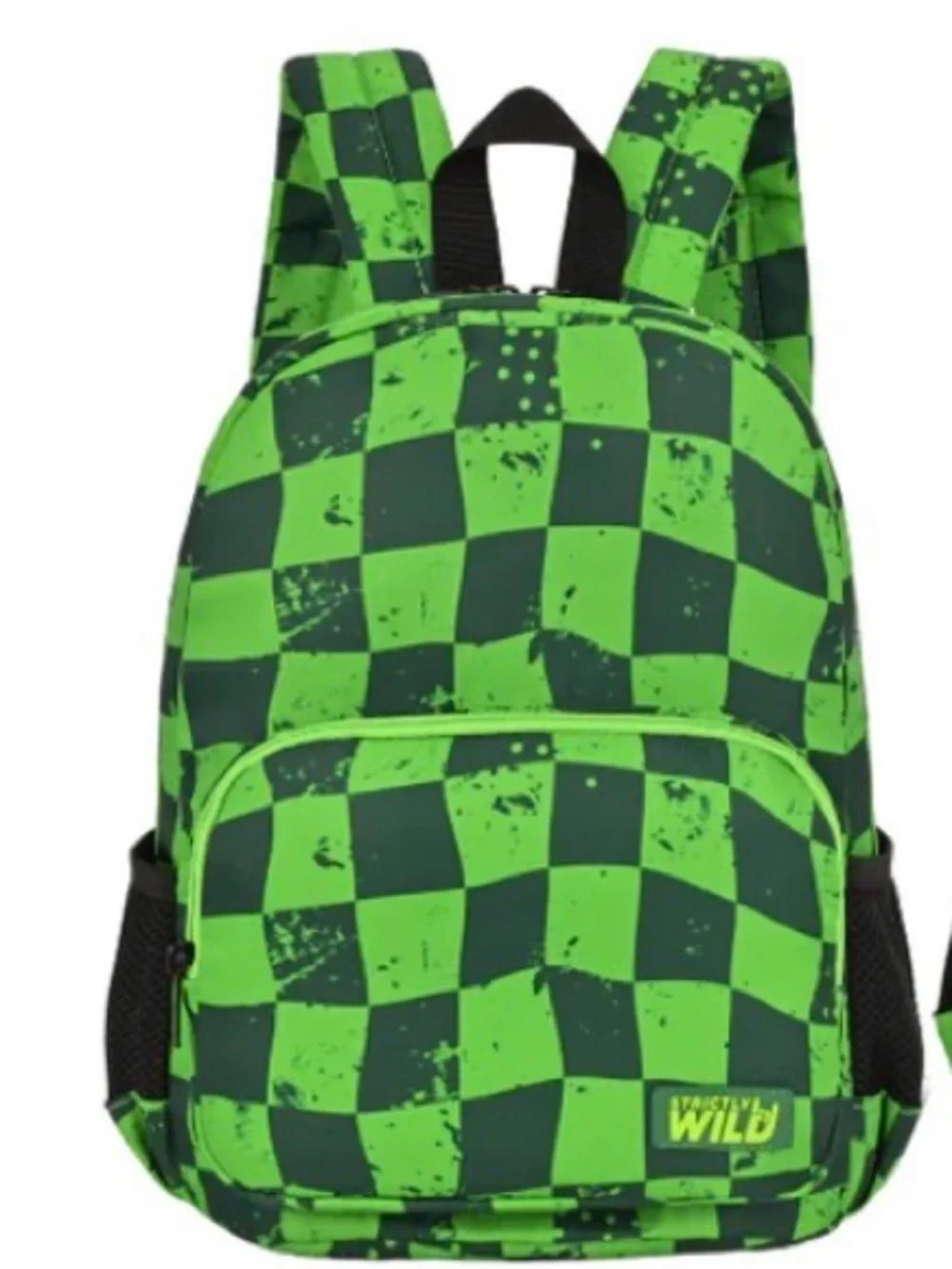 Highlighter Holeshot Checker Pattern Backpack -